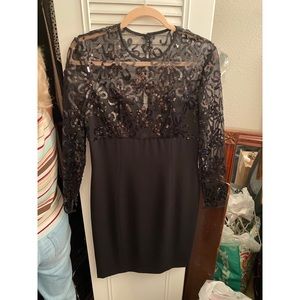 Black Sequin Dress